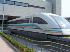 Shanghai MagLev train at the platform
